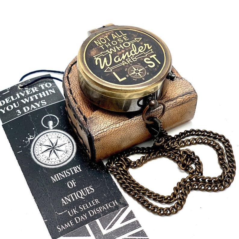 Pocket Compass Brass Nautical Compass, Handmade Compass, Christmas Gift, Gift for Husband, Gift for Her, Wedding Gift