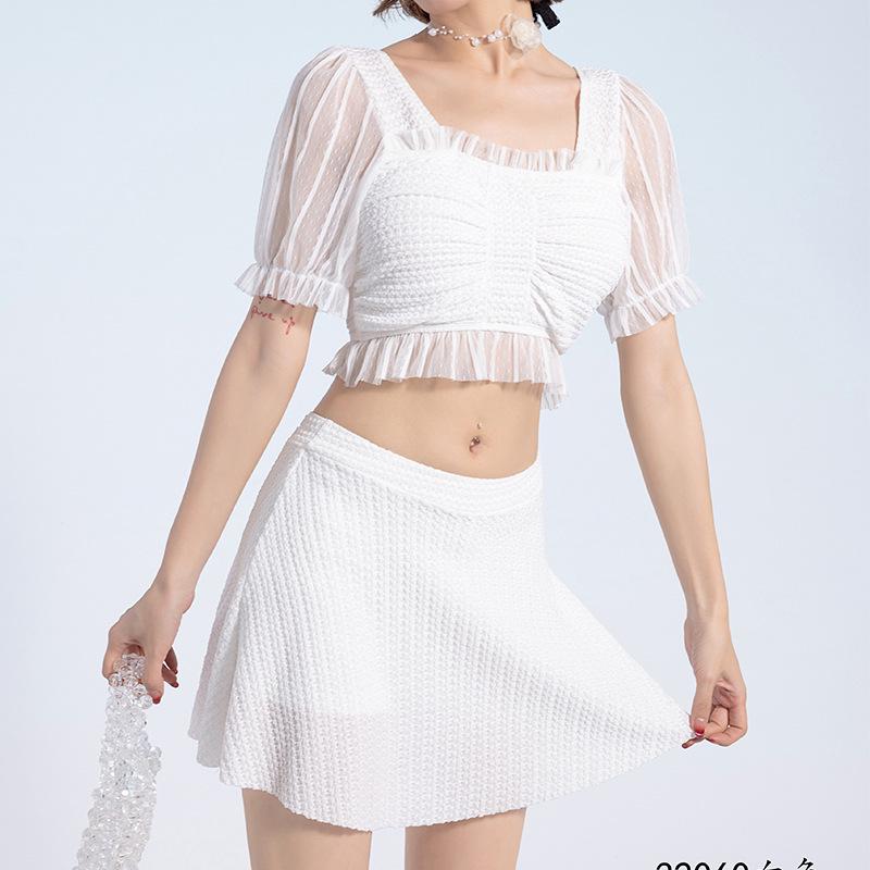 Женский сексуальный облегающий купальник с юбкой с разрезом - Мода горячих источников 2025