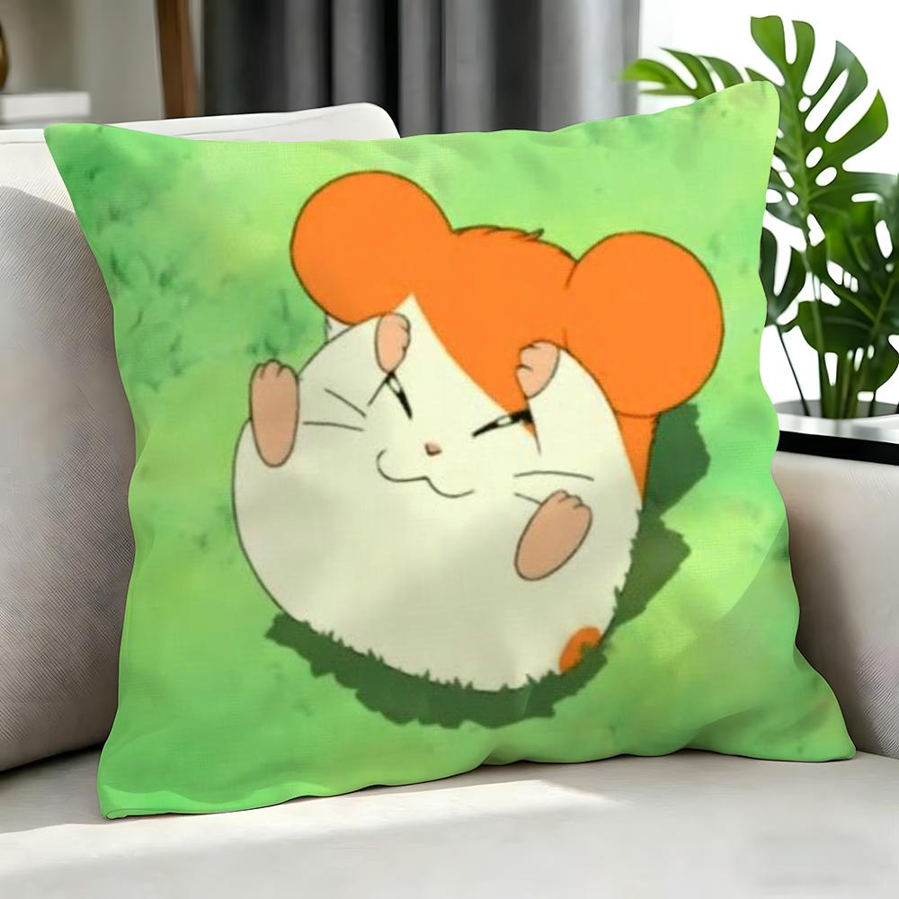 cute Hamtaro Cushion Cover Cushion Cover Set Pcs x x x Pillowcase Decorative Sofa Home Decor
