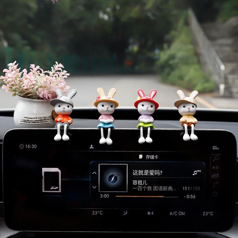 4 шт./компл. маленькие подвесные ножки кролика украшение для салона автомобиля настольное украшение