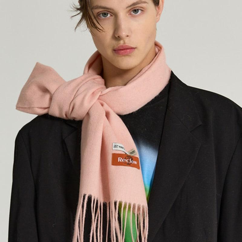 RECLOW RECLOW 100% Wool Muffler VER.2 Pink