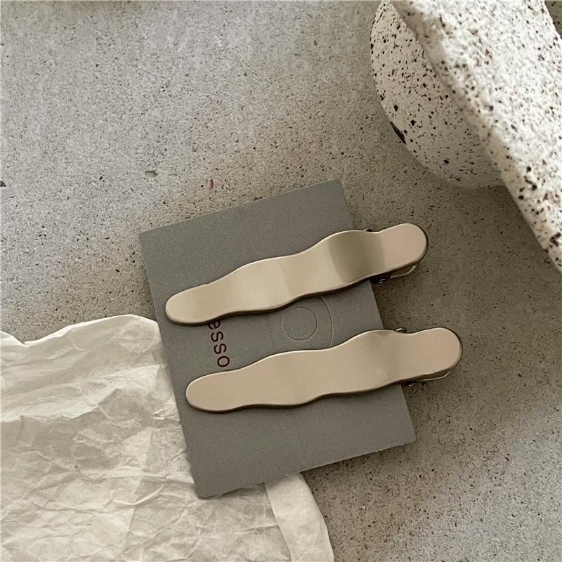 Набор заколок для волос Silver Wave Line Geometric Duckbill