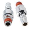 Pneumatic Quick Connector Kit Set of 2 Suitable for Air Compressors