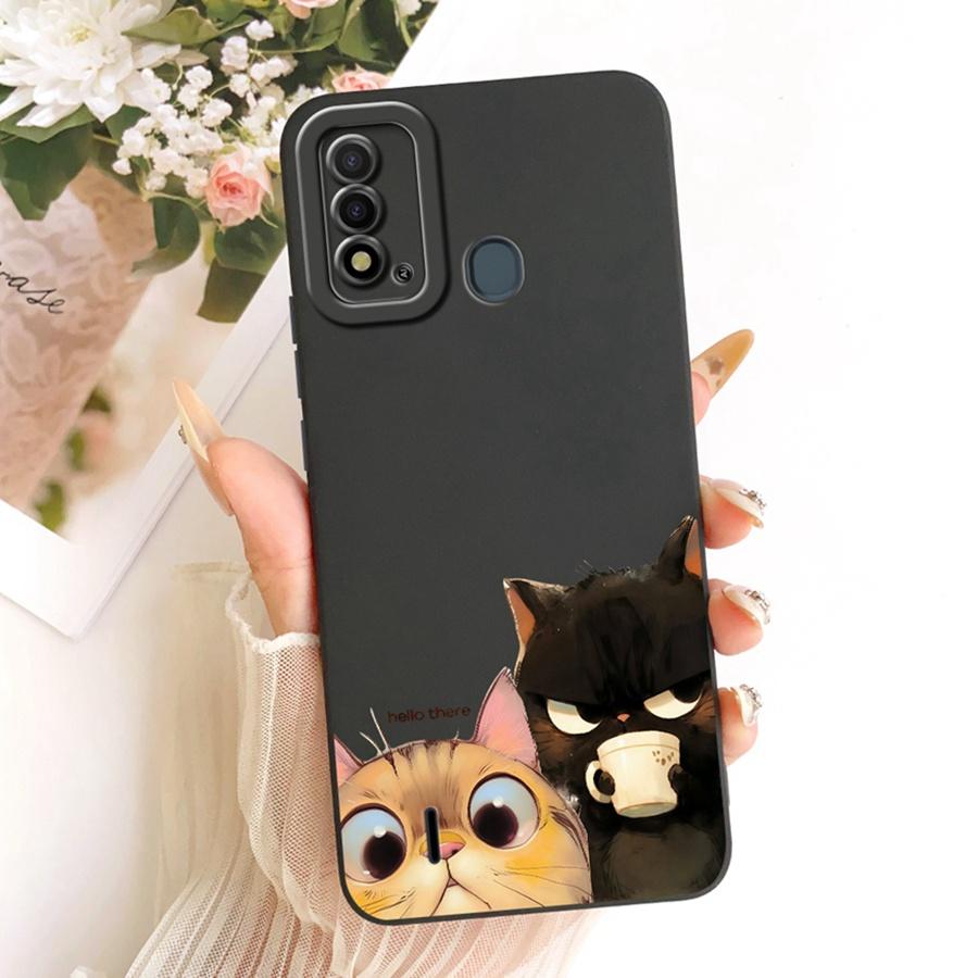 For Itel P37 Pro Vision 2Plus Phone Case Cute Rabbit Liquid Soft Silicone Bumber Shell For Itelp37 Capa Vision2s Back Cover