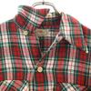 Винтажная шерстяная рубашка с длинным рукавом в клетку 50-х годов S Красная Мужская Б/У