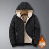 Мужское зимнее хлопковое пальто с утолщенной флисовой подкладкой и воротником-стойкой, парка, мужская верхняя одежда, повседневные утепленные куртки с капюшоном 7XL, ветрозащитная куртка