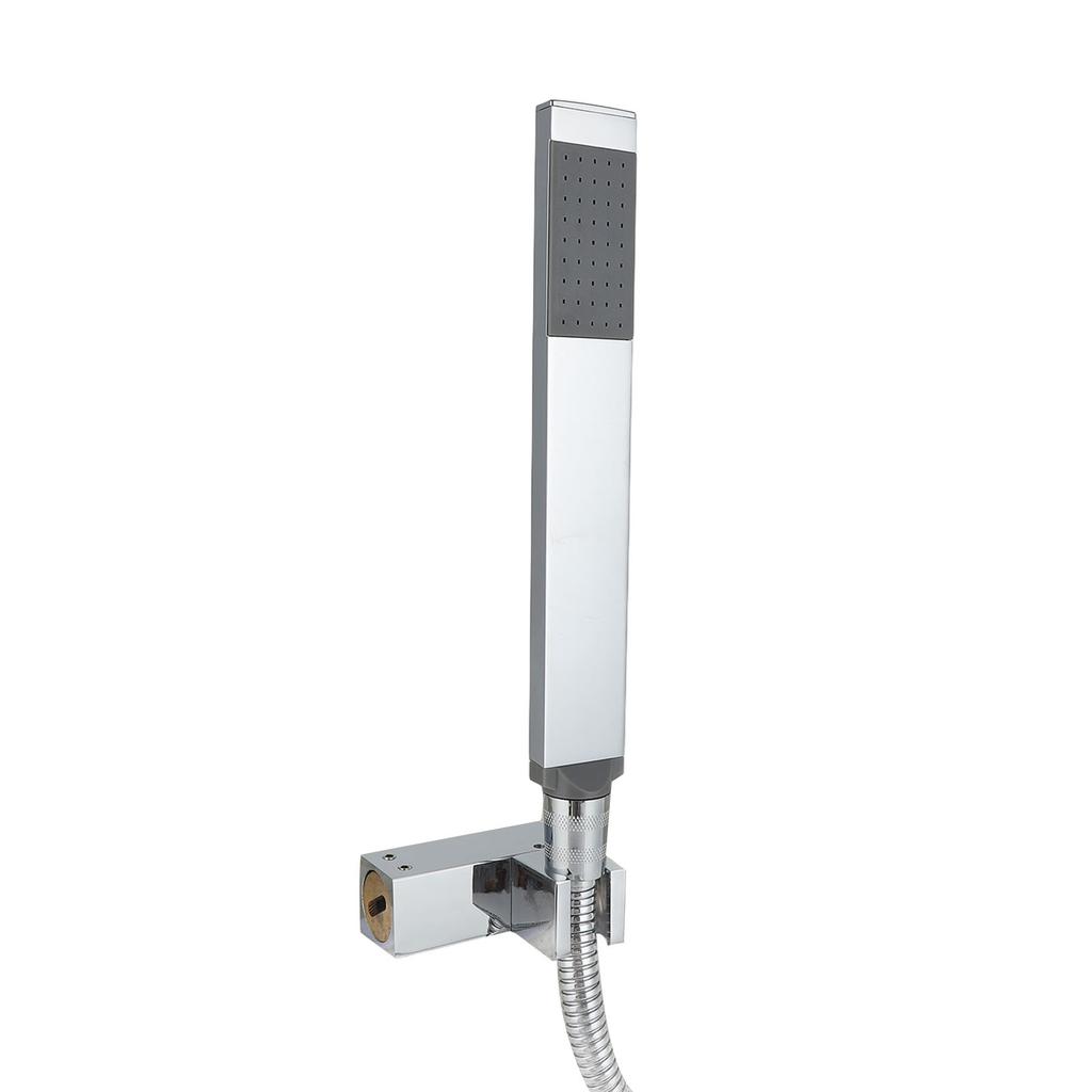 G1/2 Hot Cold Adjustable Bathtub Faucet Set with Hand Shower Wall Mounted Waterfall Spout for Home