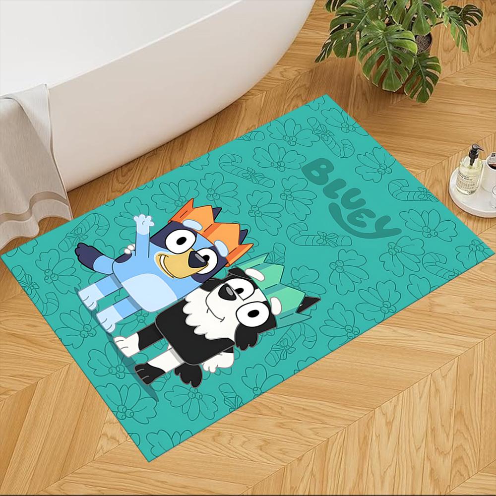 Bluey Carpet Suitable for Entryway Decorate room Hallway Dormitory Antislip Carpet Anime Office Decor Wedding Party Gift