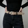 Solid Color Western Studded Belt Gothic Star Waistband Trouser Belt Y2K Punk Belt  Unisex