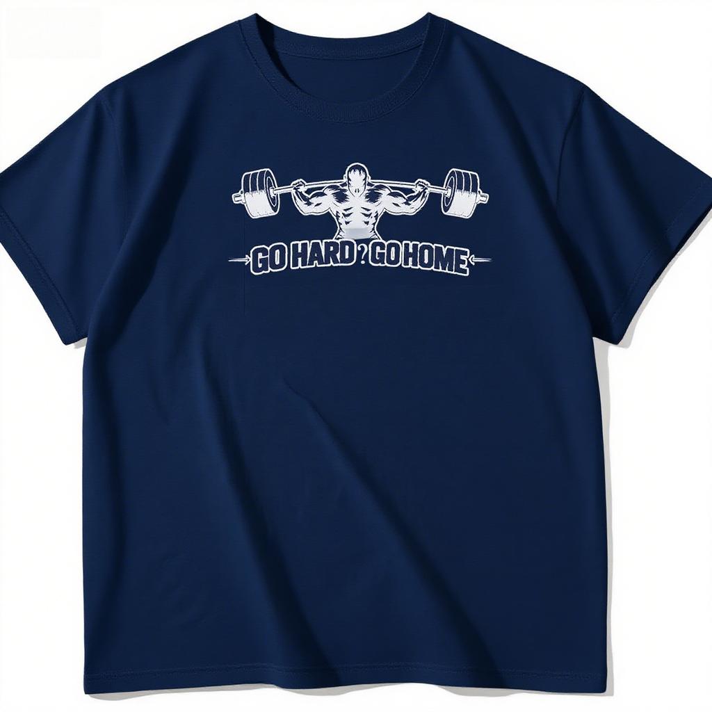 2025 Autumn and Winter Couple Sports Style Pure Cotton T-shirt Muscle Men's Printing Simple and Trend Men's and Women's T-shirt