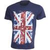 Mens Union Jack GB Print 100% Cotton Short Sleeve Casual T-Shirt/Top