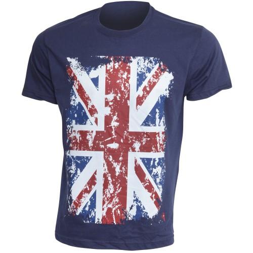 Мужская повседневная футболка с коротким рукавом, 100% хлопок, с принтом Union Jack GB