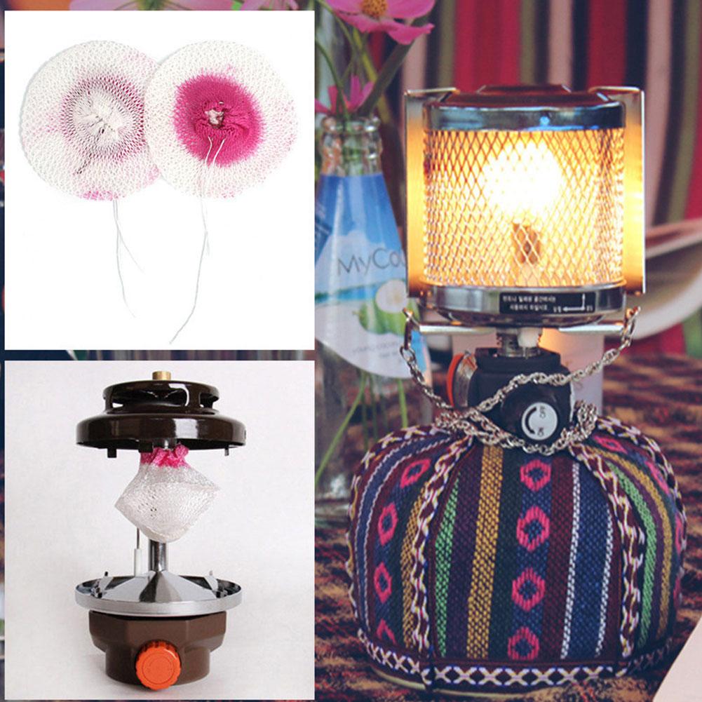 10PCS Outdoor Camping Gas Lantern Light Mantles Gauze Mesh Gas Lantern U-shap Mantle Kerosene Lamp Cover For Camping Accessories
