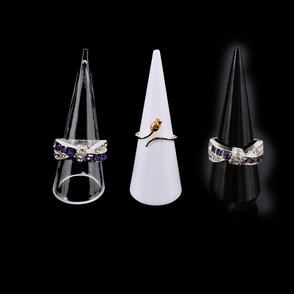 Органайзер для сережек, полка для колец, акриловый конусный держатель колец, выставочный стенд для ювелирных изделий