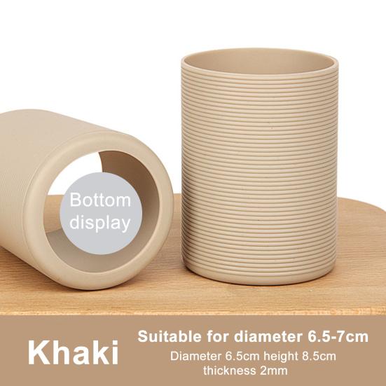 Протектор дна стакана для воды Нескользящий Защищающий от ожогов Силиконовый чехол-манжета для бутылки с водой Фляга