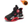 Popular Outdoor Non-slip Basketball Shoes Velvet Winter Leather Versatile Trend Thick-soled Warm Children's Button Shoes
