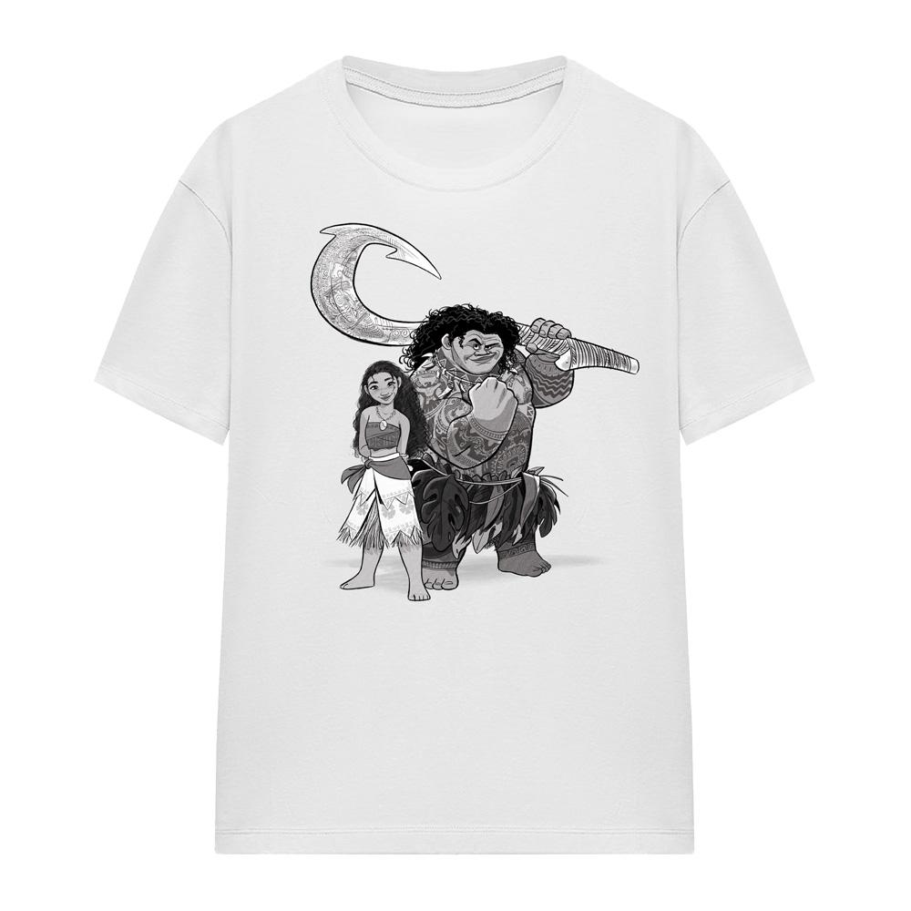 Moana Womens/Ladies Moana & Maui Sketch T-Shirt