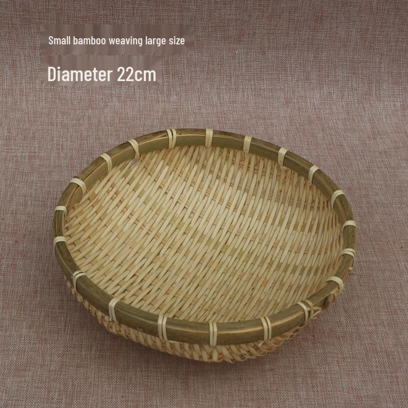 Плетеная бамбуковая корзина для хранения и стекания воды для паровых булочек, овощей, фруктов и риса.
