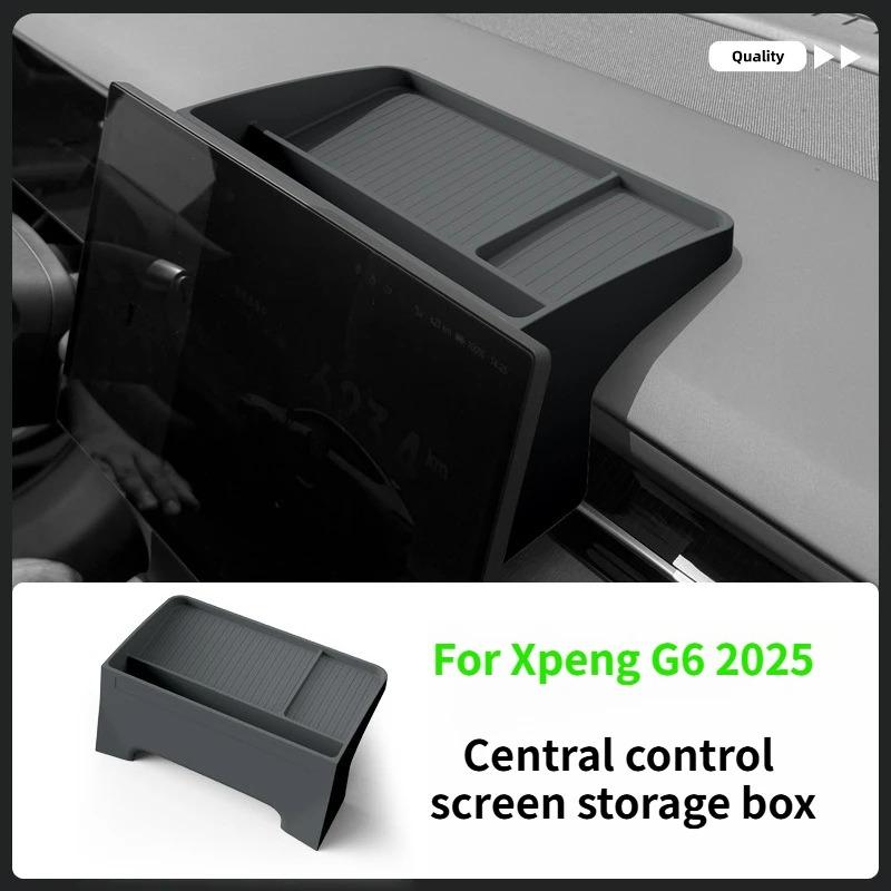 For Xpeng G6 2023-2025 Door Side Storage Box TPE Front Rear Door Handle Organizer Tidying Cup Holder Storage Box Car Accessories