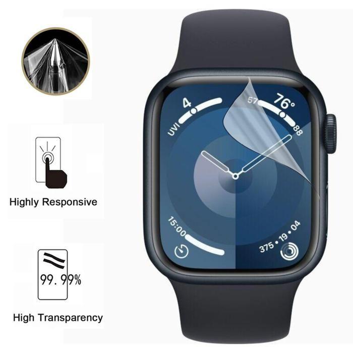 Protection écran pour Watch Serie 9 - 41mm [Pack 6] Film Plastique Protecteur Résistant Ultra Mince Phonillico