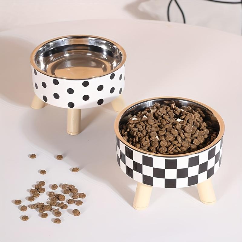 Pet Bowl Spill-Proof Stainless Steel Raised Pet Bowl | Cat Water and Food Dish for Small Pets, Suitable for Dogs,Cats