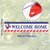 Баннер Blulu Welcome Home Украшение 71 x 15,7 дюйма Большой знак во двор Welcome Back Home для улицы, День памяти, Патриотический День труда, Возвращение домой
