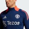 Adidas Manchester United Tiro 24 Training Top Long Sleeve Slim Fit Men Tops Blue IT4239