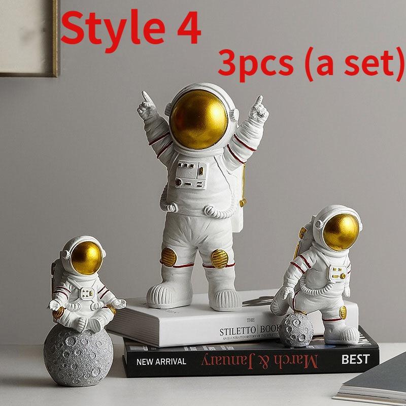 1/3 шт. креативная смоляная фигурка-орнамент в виде астронавта, статуэтка космонавта, настольный декор, моделирование, детский подарок, украшение для дома