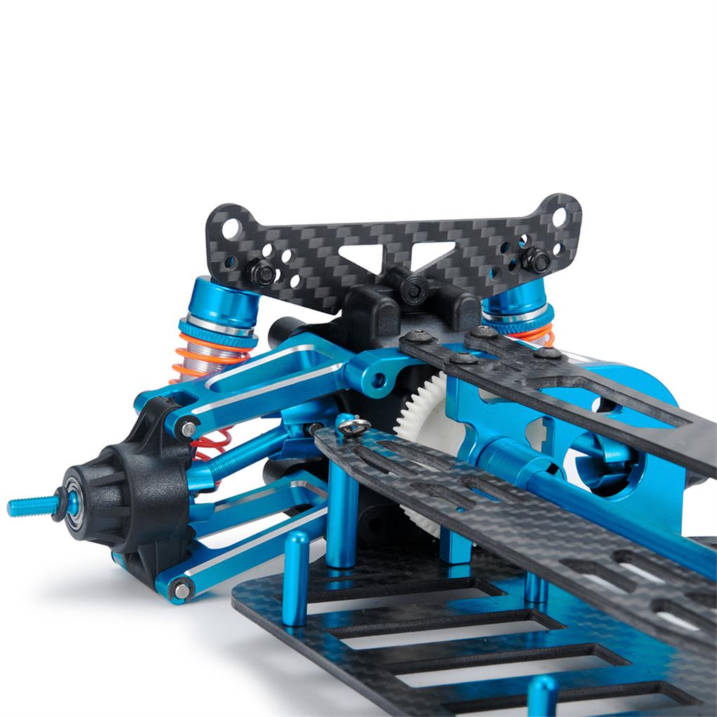 1/10 Carbon Fiber Car Frame For 1/10 TT02 Aluminum Alloy / Plastic Chassis Frame RC Car Part