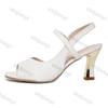 Fashion Elegant High Heel Women's Shoes 2025 New Summer Fashion Peep Toe Chunky Sandals   Luxury Sexy Party Non Slip Pumps Zapatillas