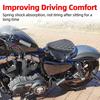 Для Harley Custom Chopper Sportster Bobber Honda Yamaha 1 комплект Мотоциклетное ПУ кожаное одиночное сиденье с 3-дюймовым пружинным кронштейном Ретро