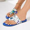 Fashion Female Shoes On Sale 2024 New Flip Flops Women's Slippers Summer Beach Slippers Women Print Flat with Outdoor Plus Size Sandals