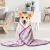 1 шт. Мягкое и уютное одеяло для питомца - Пастельный цветочный дизайн, Машинная стирка, от очень маленького до большого, Идеально для малых и средних пород, Подстилка для питомца