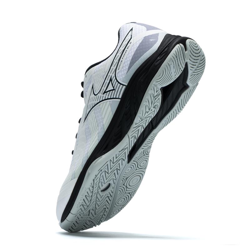 Mizuno Кроссовки Wave Fang EL 2 Wide White Black Unisex Sneakers Grey 71GA242302