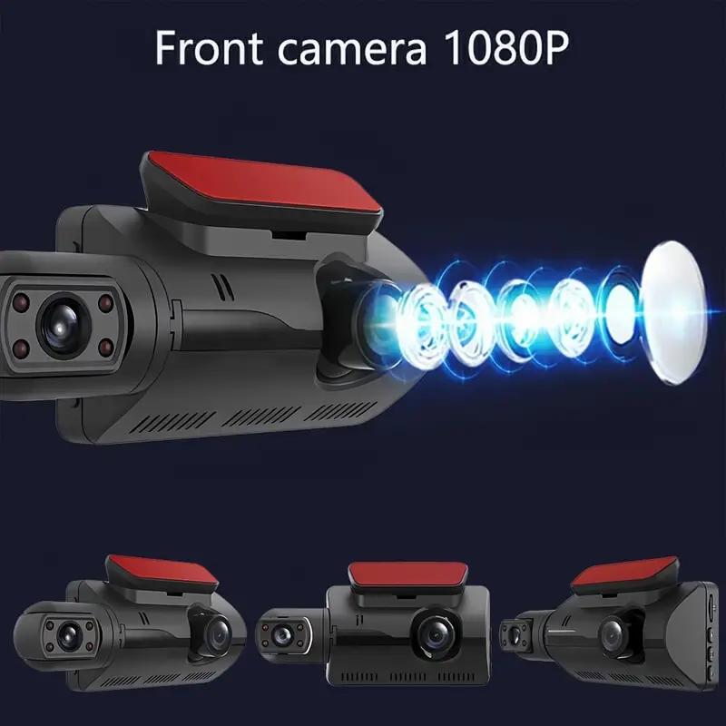 1080P HD HD Car DVR Driving Recorder Dual Lens Vehicle Wide Angle Dash Broad Camera Night Vision Dashboard Camera For Parking Monitoring Dash Cam