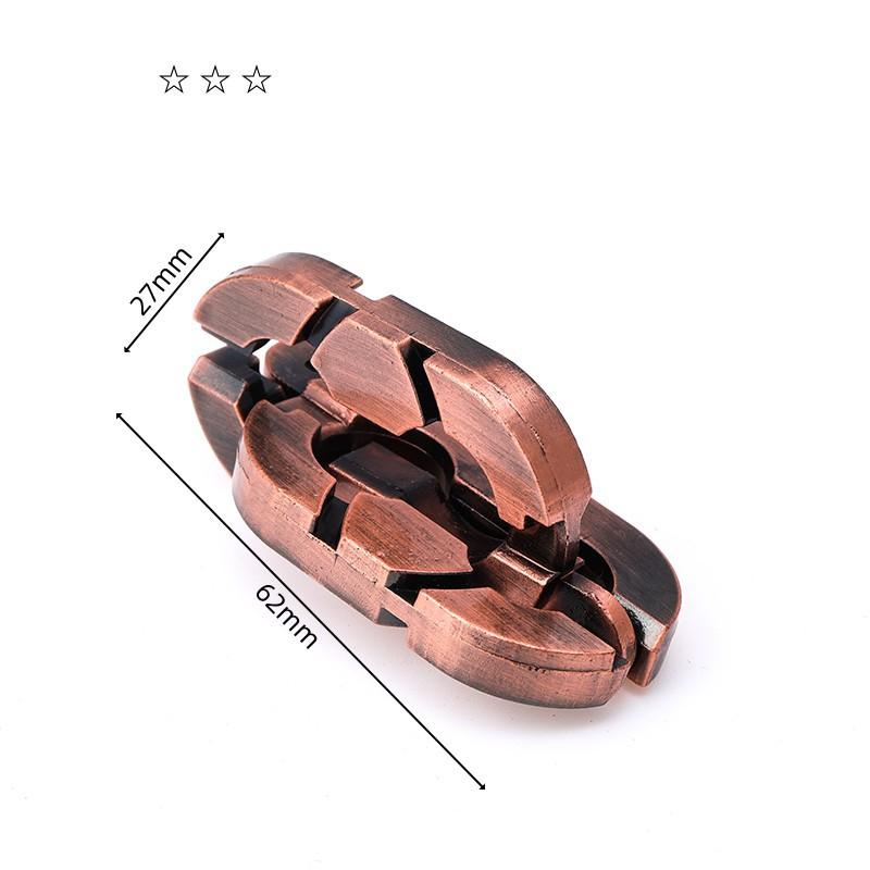 Kid Educational Puzzle Toy Luban Lock Alloy Logic Puzzle Chinese Play Classical