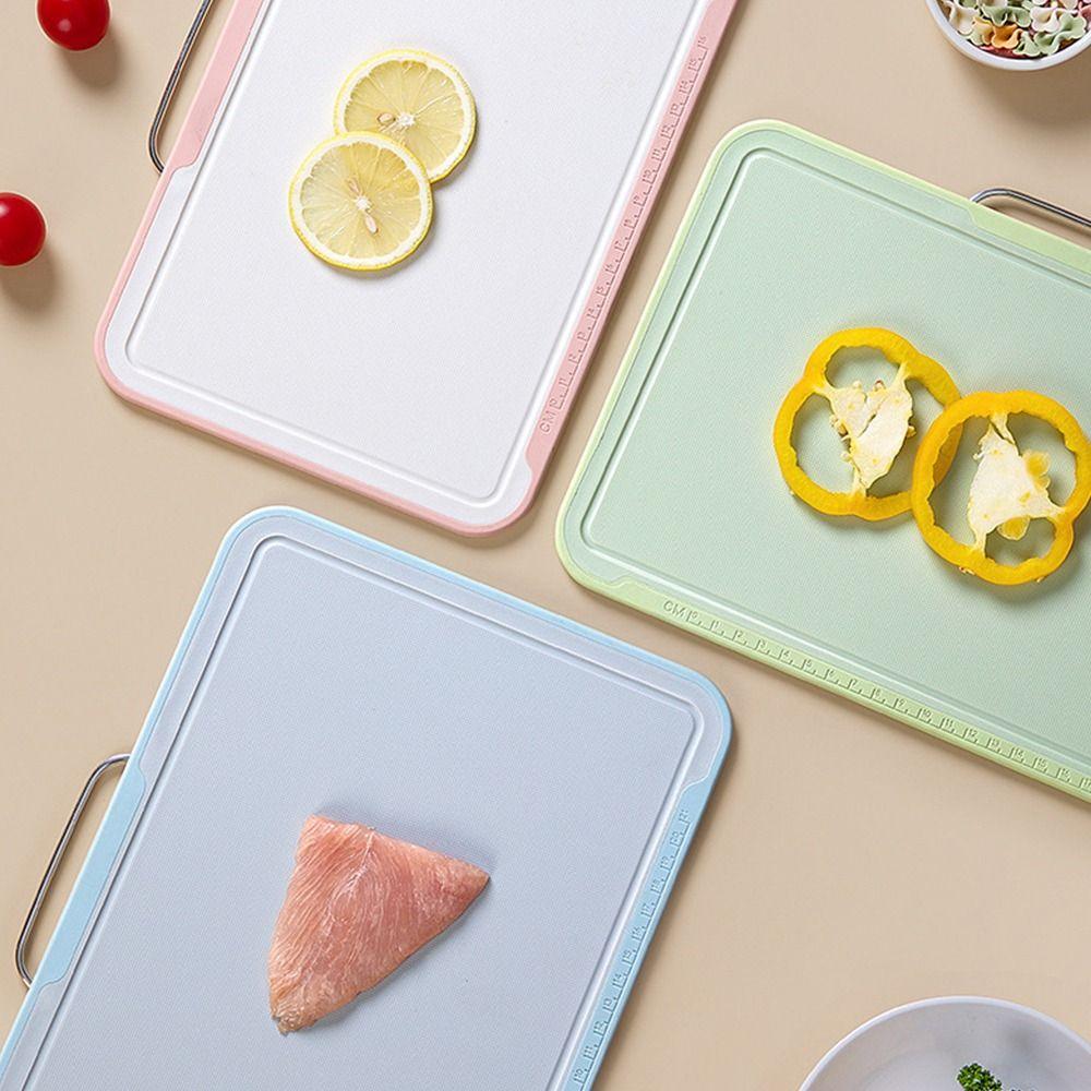 Набор из 3 предметов с подставкой для хранения Разделочная доска Классификация для сырых и готовых продуктов PP Разделочная доска Приготовление пищи Кухонные коврики