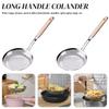 Фильтр для масла из нержавеющей стали с мелкой сеткой, длинной ручкой, фильтр-ложка, противоскользящий дуршлаг, сито, кухонные принадлежности для приготовления пищи