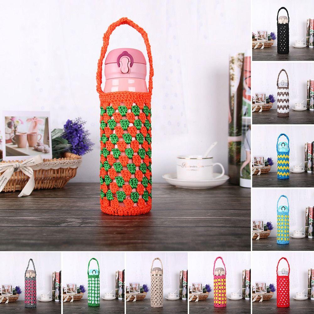 С ремешком Сумка для телефона Вязаный чехол для чашки Рукав для чашки Чехол для бутылки с водой Сумка-переноска для бутылки с водой