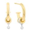 Ladies' Earrings Secrecy E8233CDAWW190 Sterling Silver 1.5 Cm