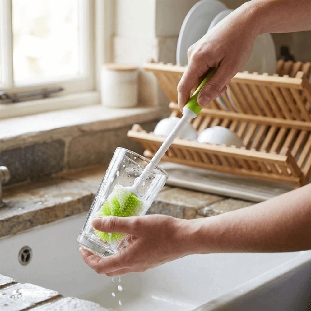 Soft Silicone Cup Brush TPR Cup Scrubber Stain Removal Bottle Cleaner Daily Cleaning