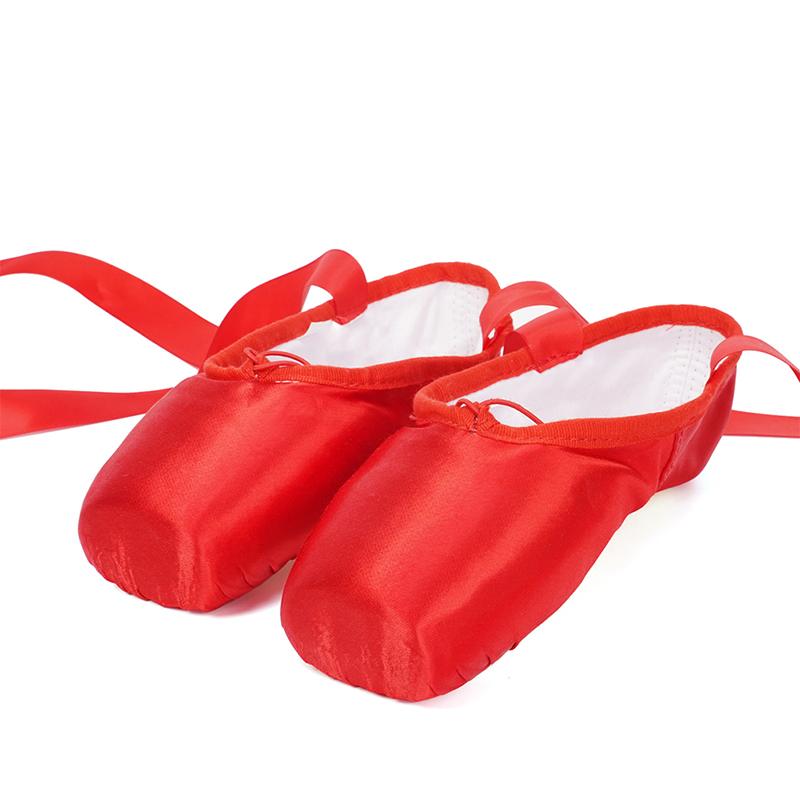 Женские балетные танцевальные туфли с профессиональным носком, розовые балетные пуанты