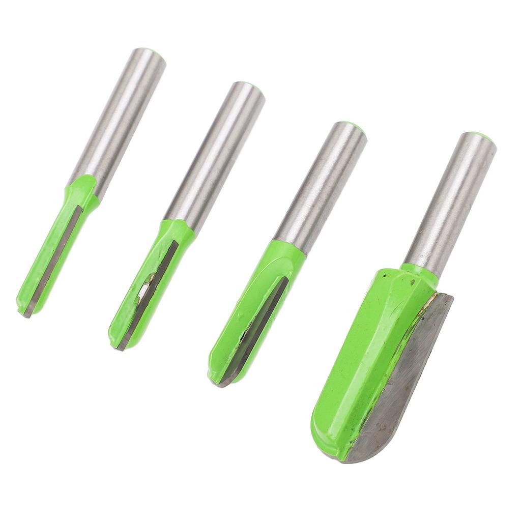 4 шт. Фрезы для выборки сердцевины, глубокие с круглым носом, хвостовик 8 мм, фреза для ЧПУ, деревообработка, резьба, фрезерование