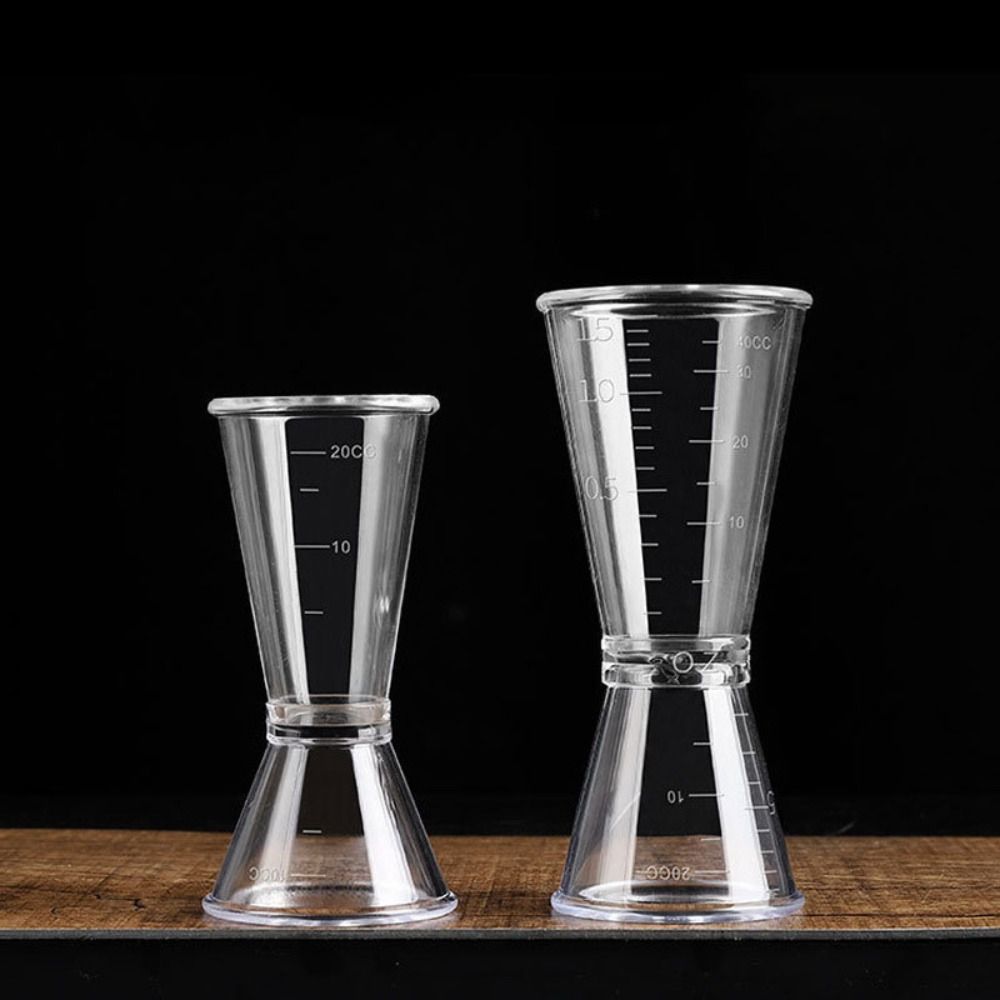 10/20cc Cocktail Shaker PP Jigger Short New Seasoning Measuring Cup
