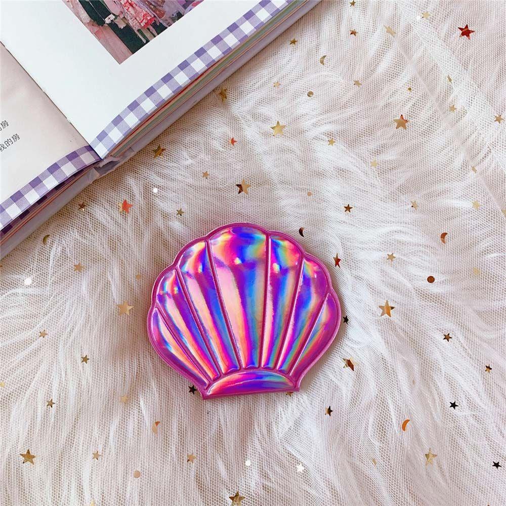 Student Hand Mirrors Shell Vanity Mirror Compact Mirror Mini Makeup Mirror Pocket Cosmetic Mirror