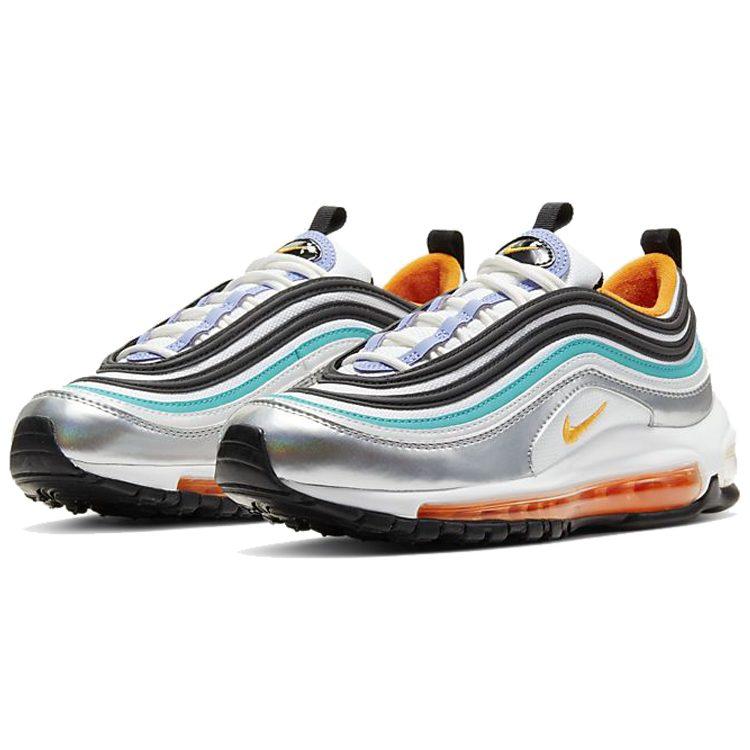 Nike Air Max 97 Dtn Bg 'Металлический Серебристый Оранжевый' Gs CW0989-001