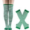 Festive Gloves + Socks Set Striped Gloves High Socks Festive Party Set