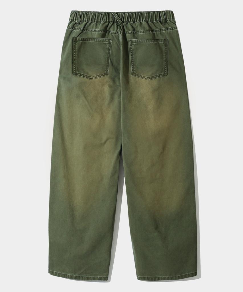 Dimiteulibeullaeg Essential Fade Wash Усталые брюки_Оливковый