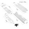 Stainless Steel Front and Rear Chassis Armor Skid Plate Protector Replacement for XRT 1 6 Remote Control Truck Car