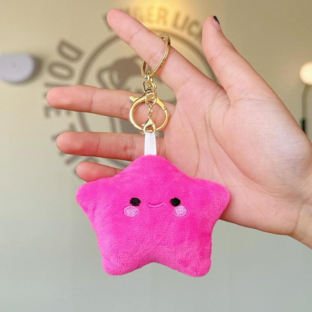 Очаровательный плюшевый брелок в виде звезды: Девичий Рюкзак Брелок Аксессуар
